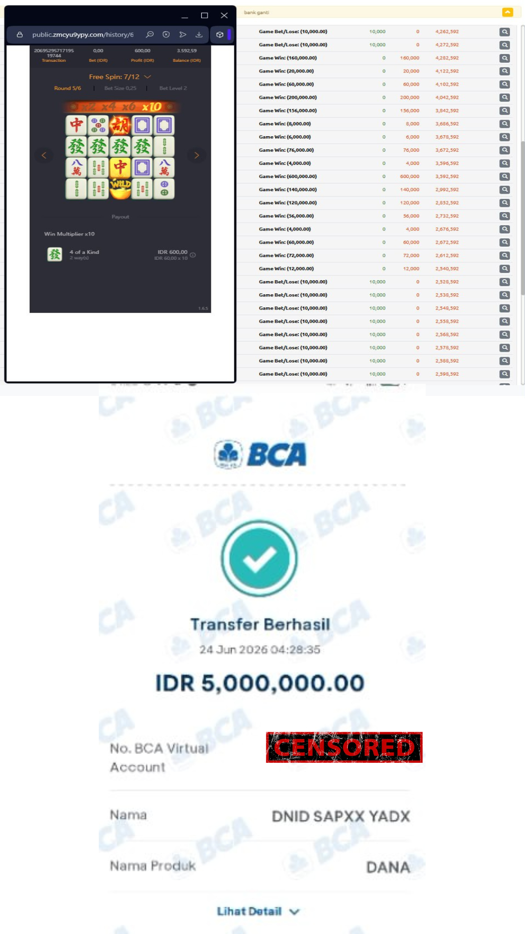 Bukti Jackpot