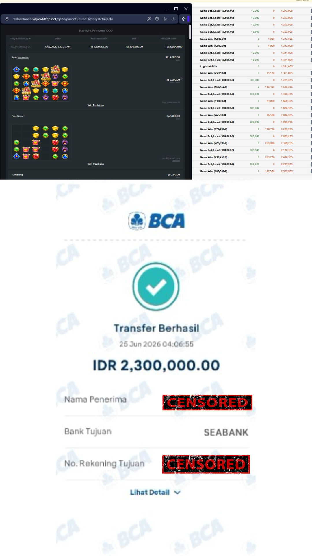 Bukti Jackpot