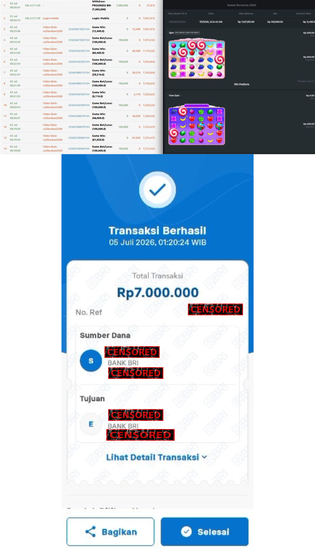 Bukti Jackpot