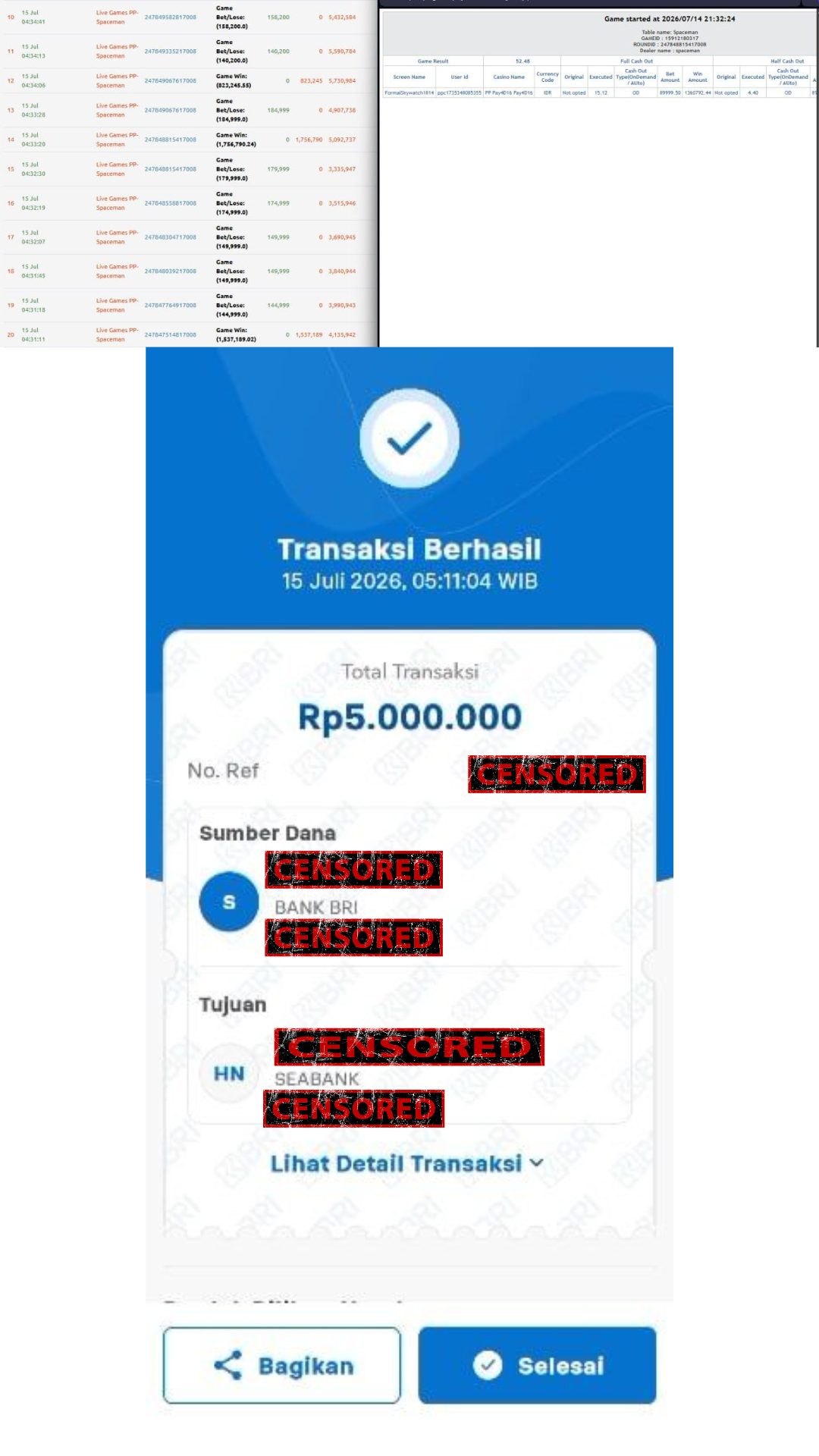 Bukti Jackpot