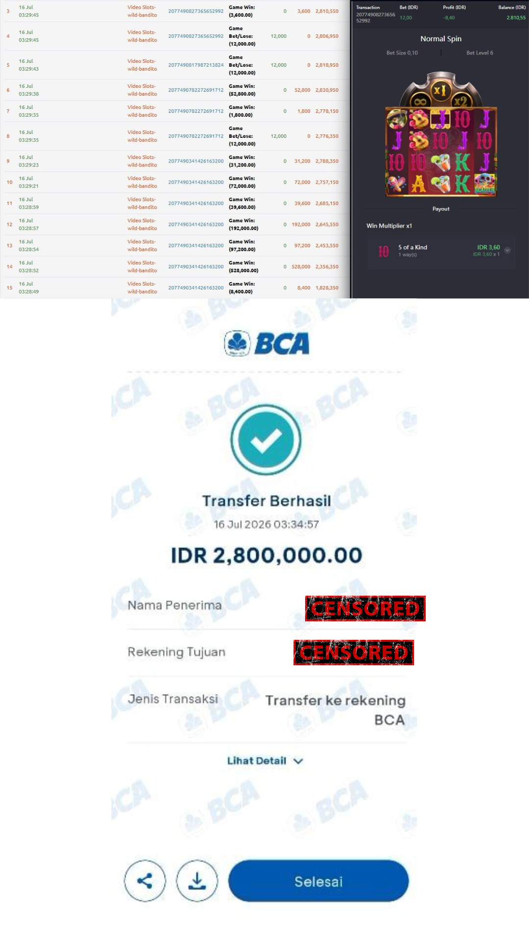Bukti Jackpot