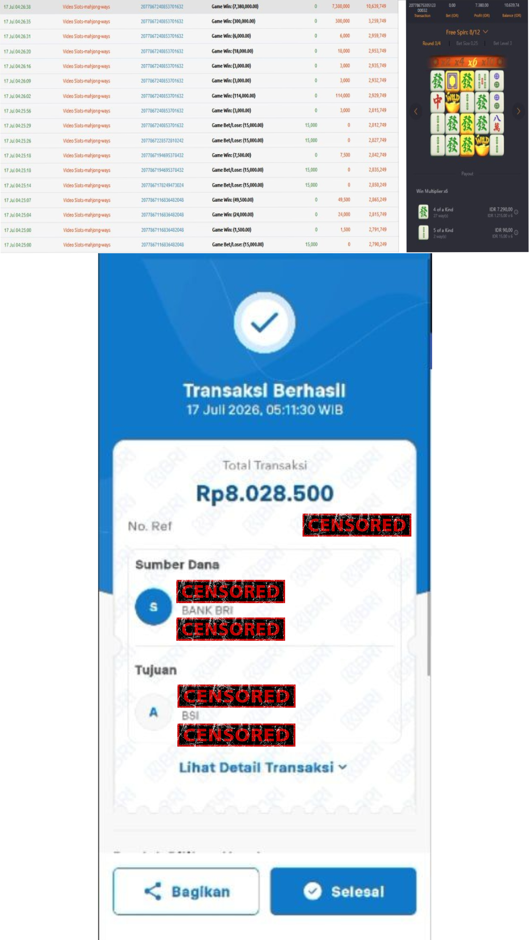 Bukti Jackpot