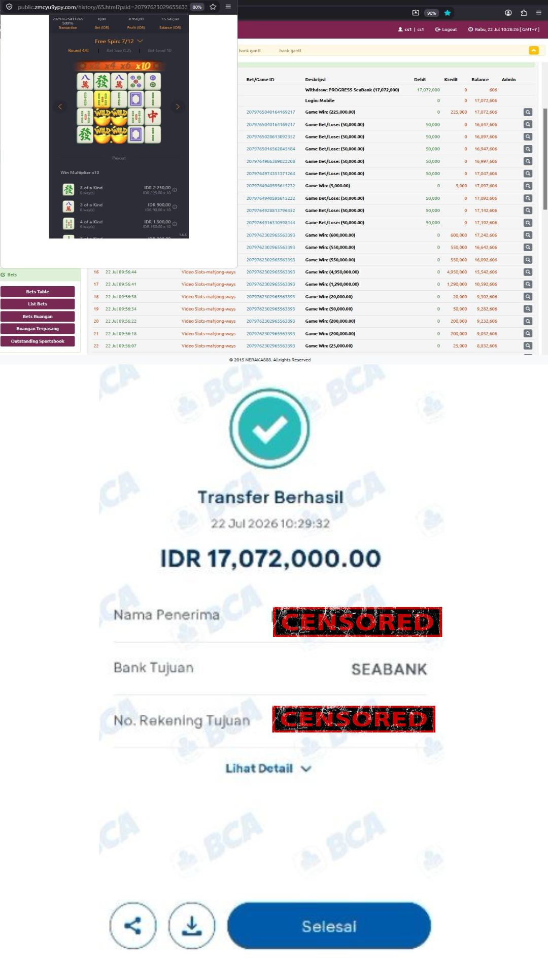 Bukti Jackpot