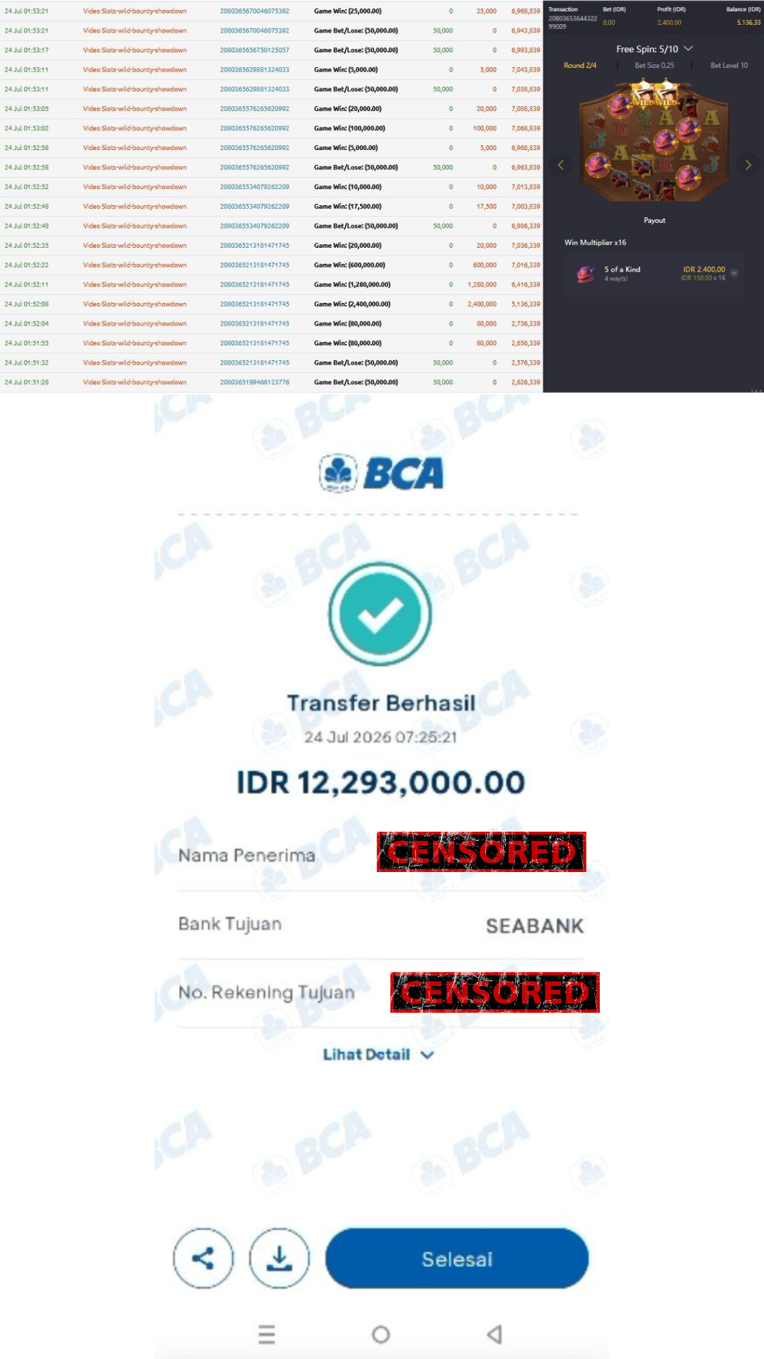 Bukti Jackpot