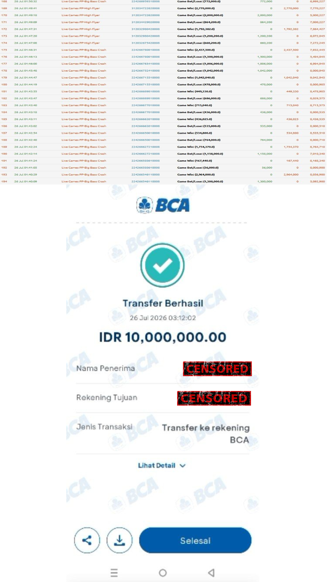 Bukti Jackpot