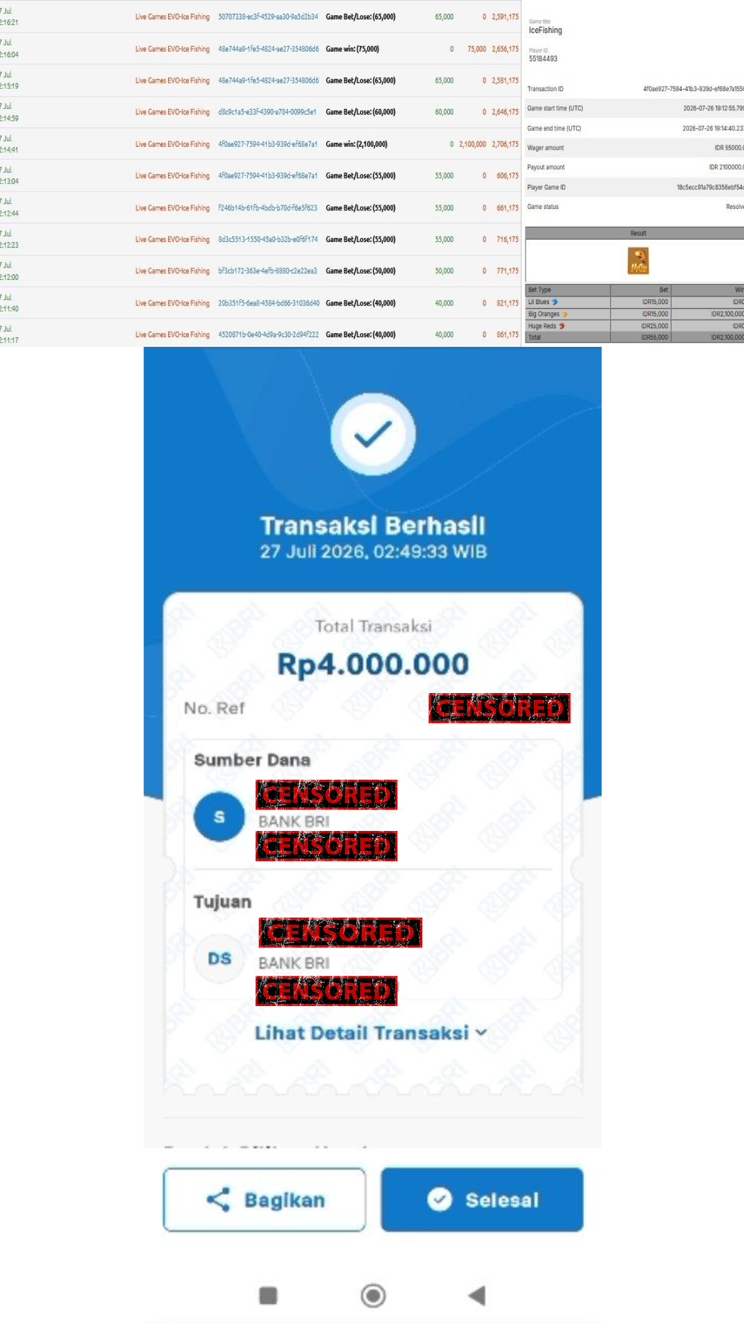 Bukti Jackpot