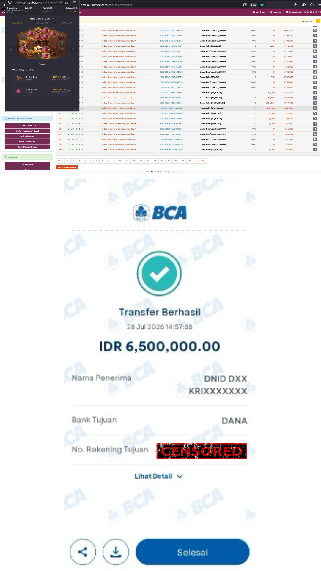 Bukti Jackpot