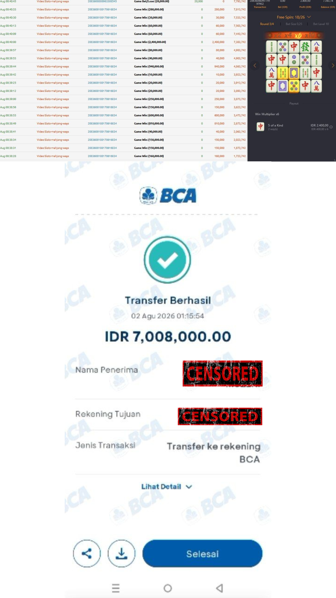Bukti Jackpot