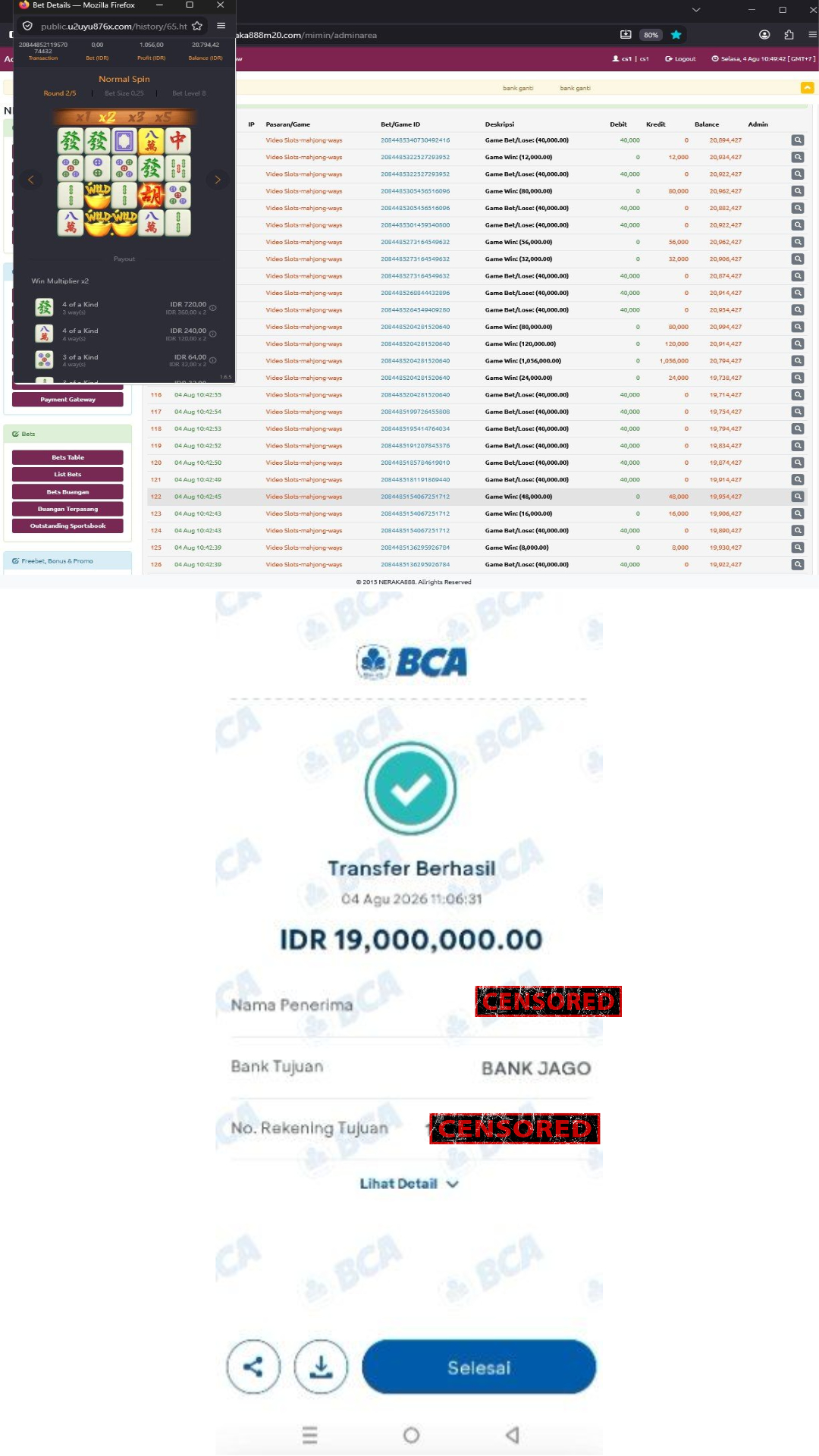 Bukti Jackpot