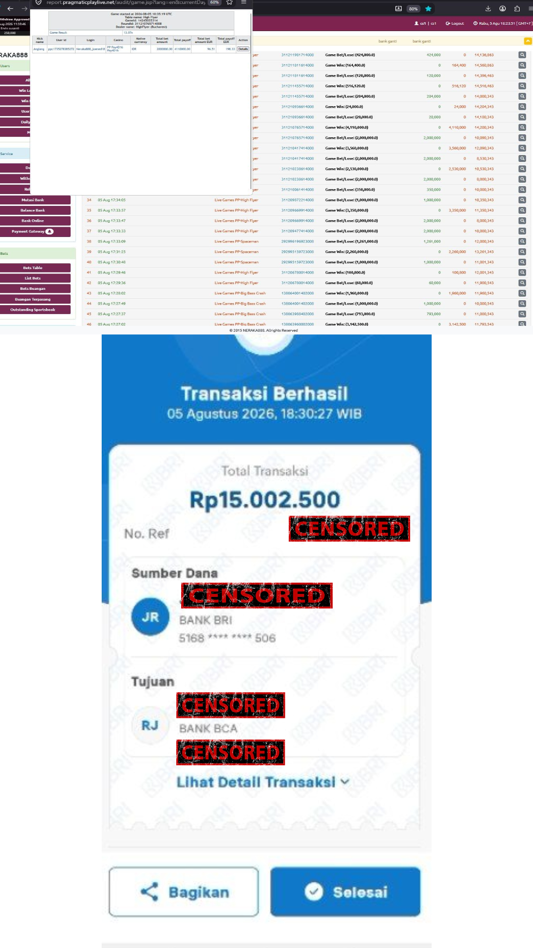 Bukti Jackpot
