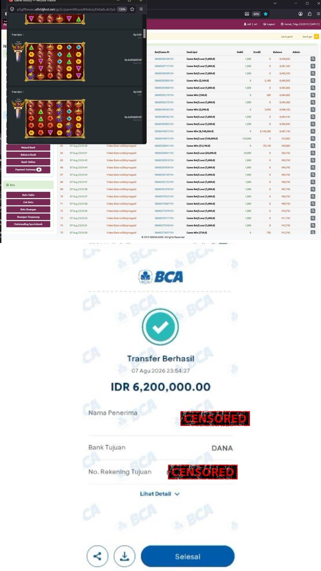 Bukti Jackpot