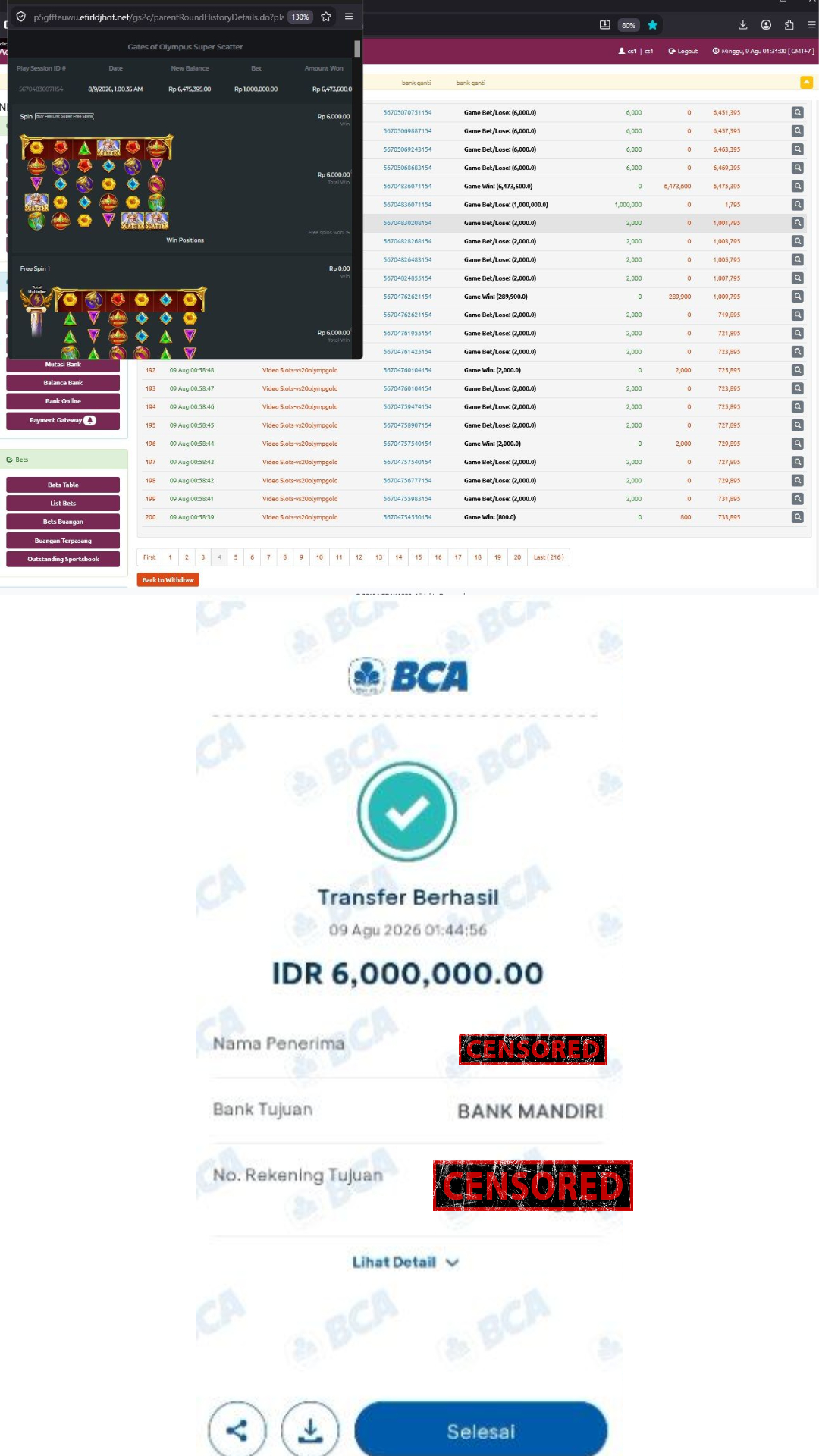 Bukti Jackpot