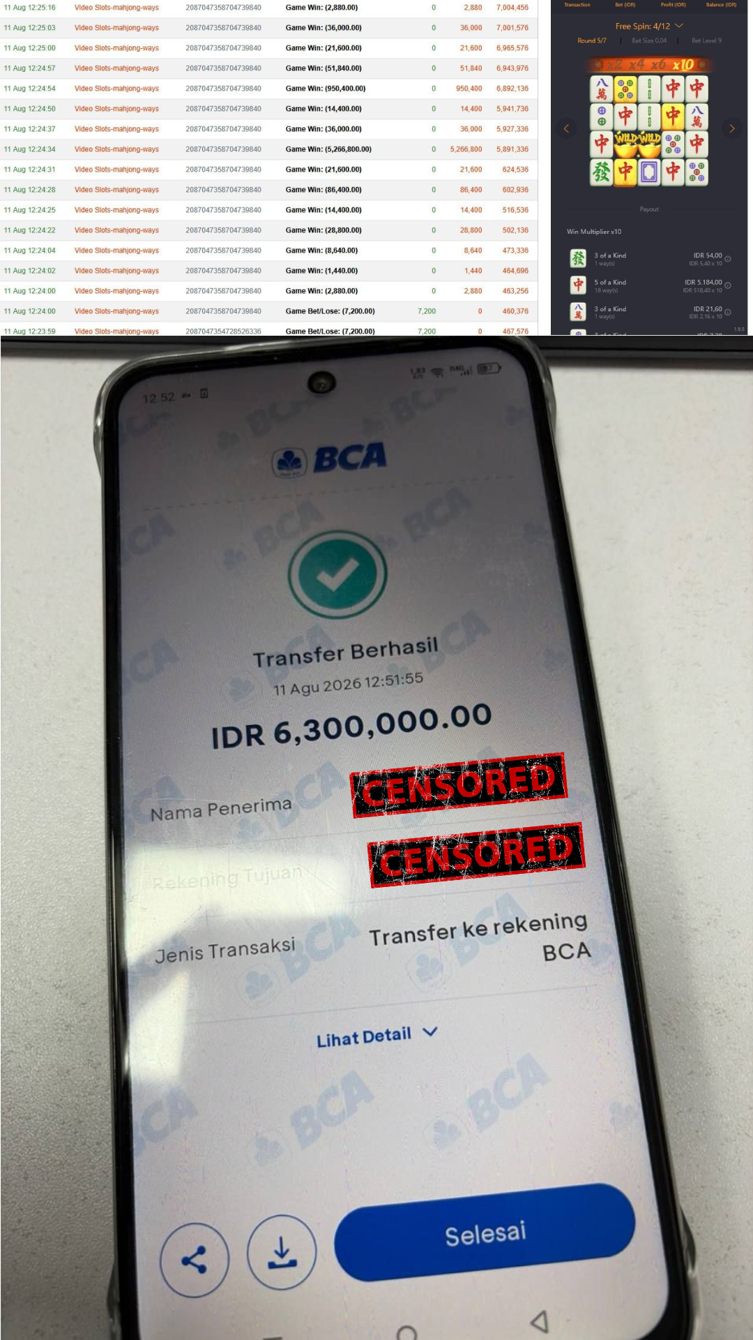 Bukti Jackpot