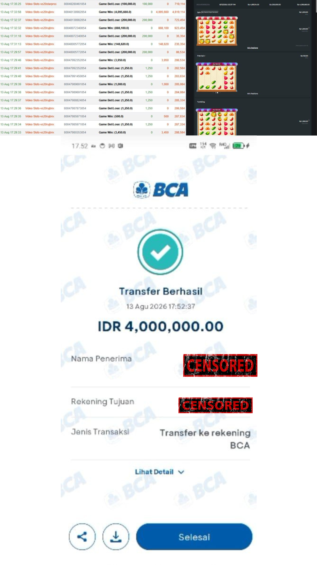 Bukti Jackpot