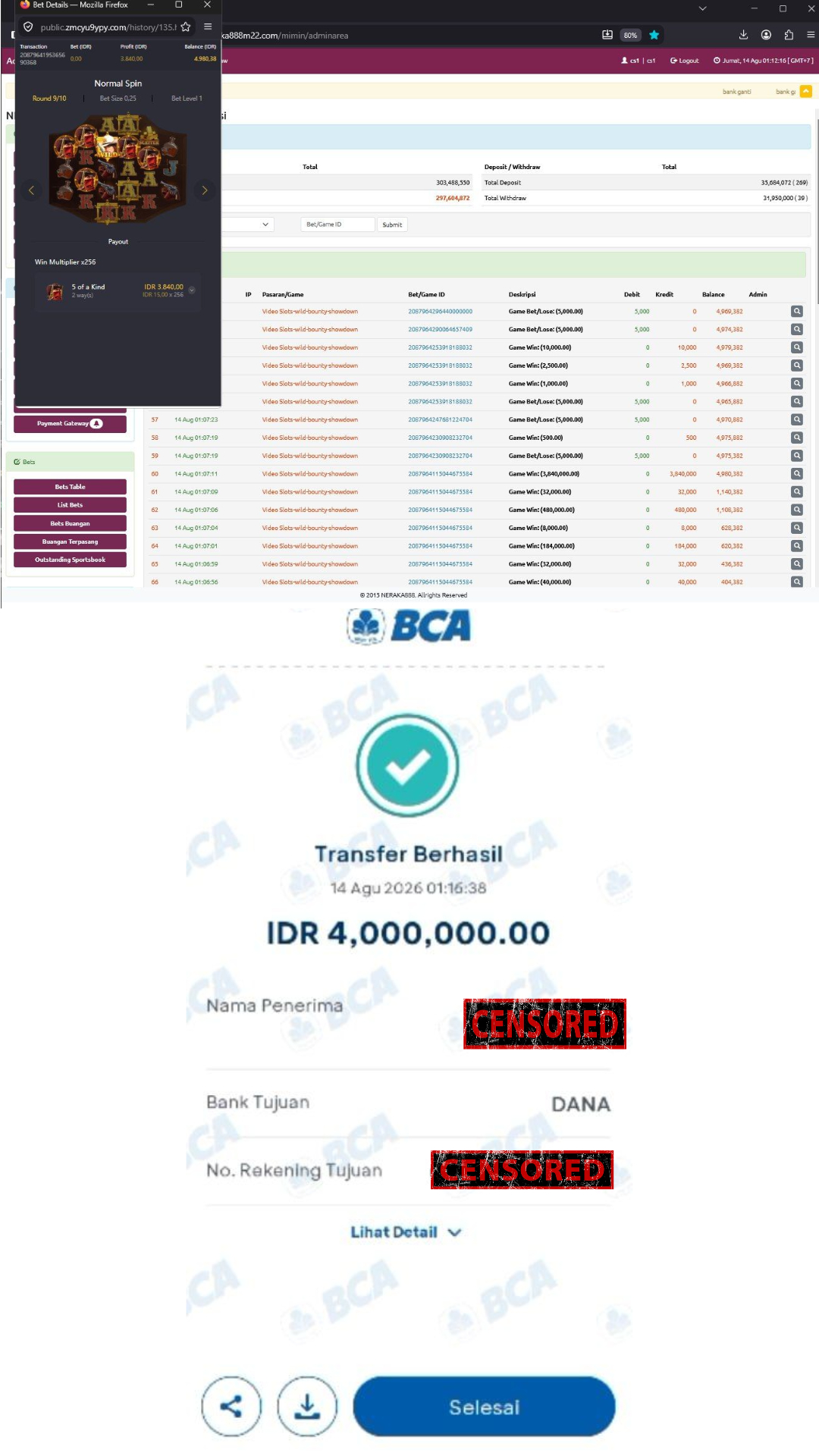 Bukti Jackpot