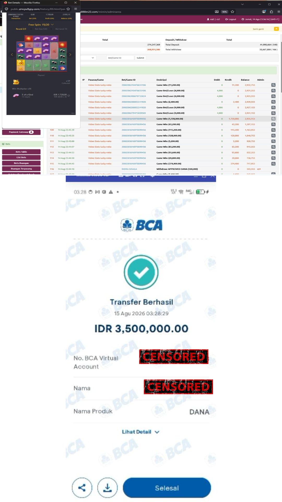 Bukti Jackpot