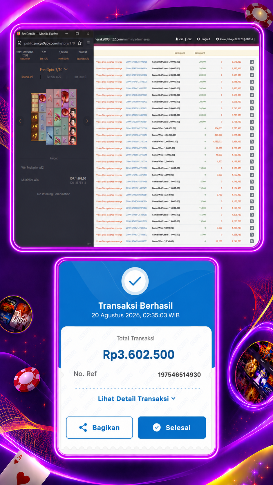 Bukti Jackpot