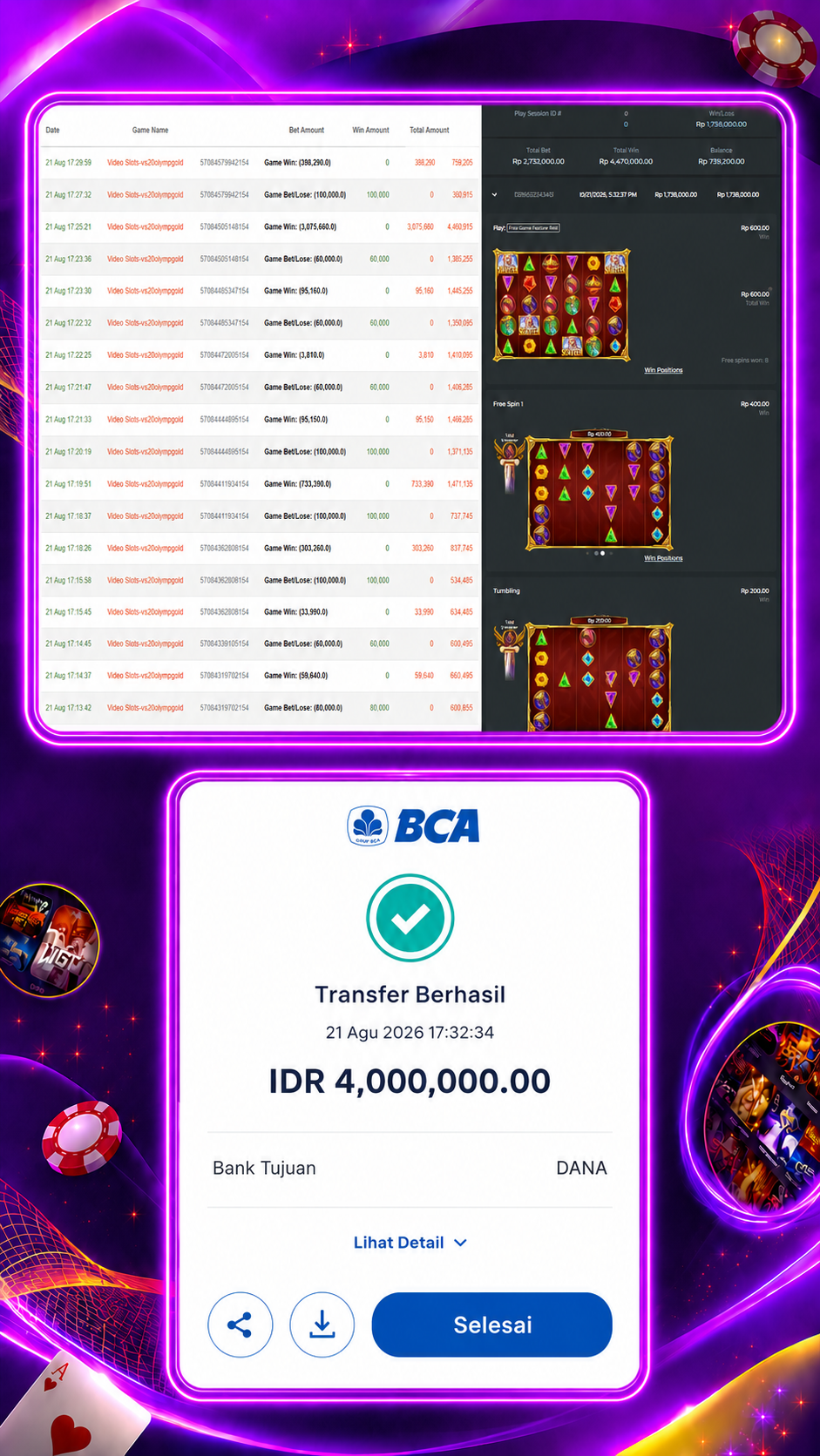Bukti Jackpot