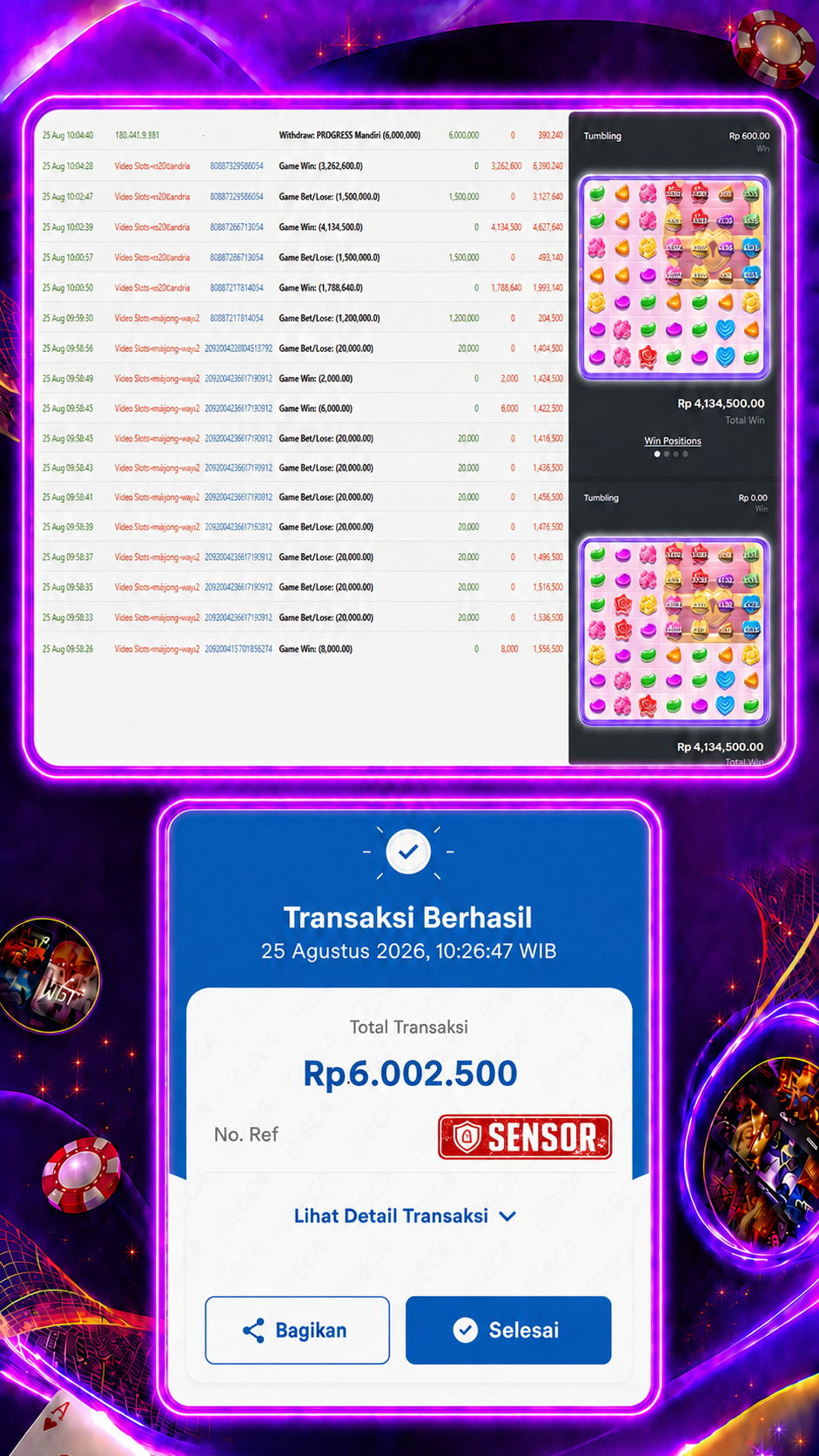 Bukti Jackpot