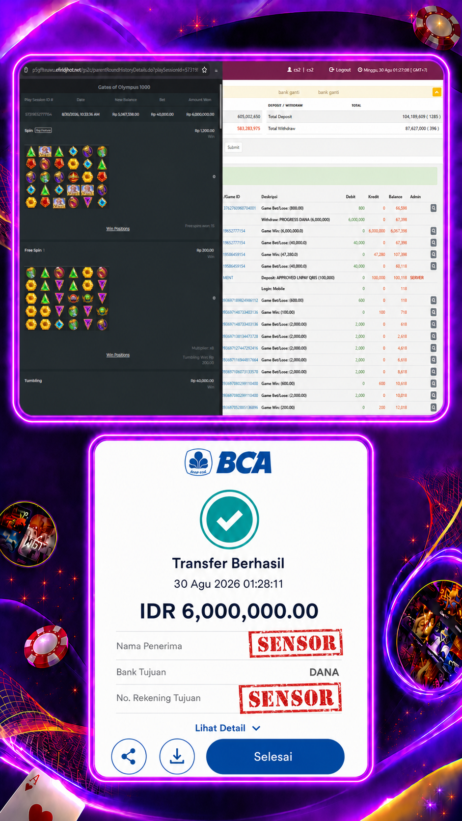 Bukti Jackpot