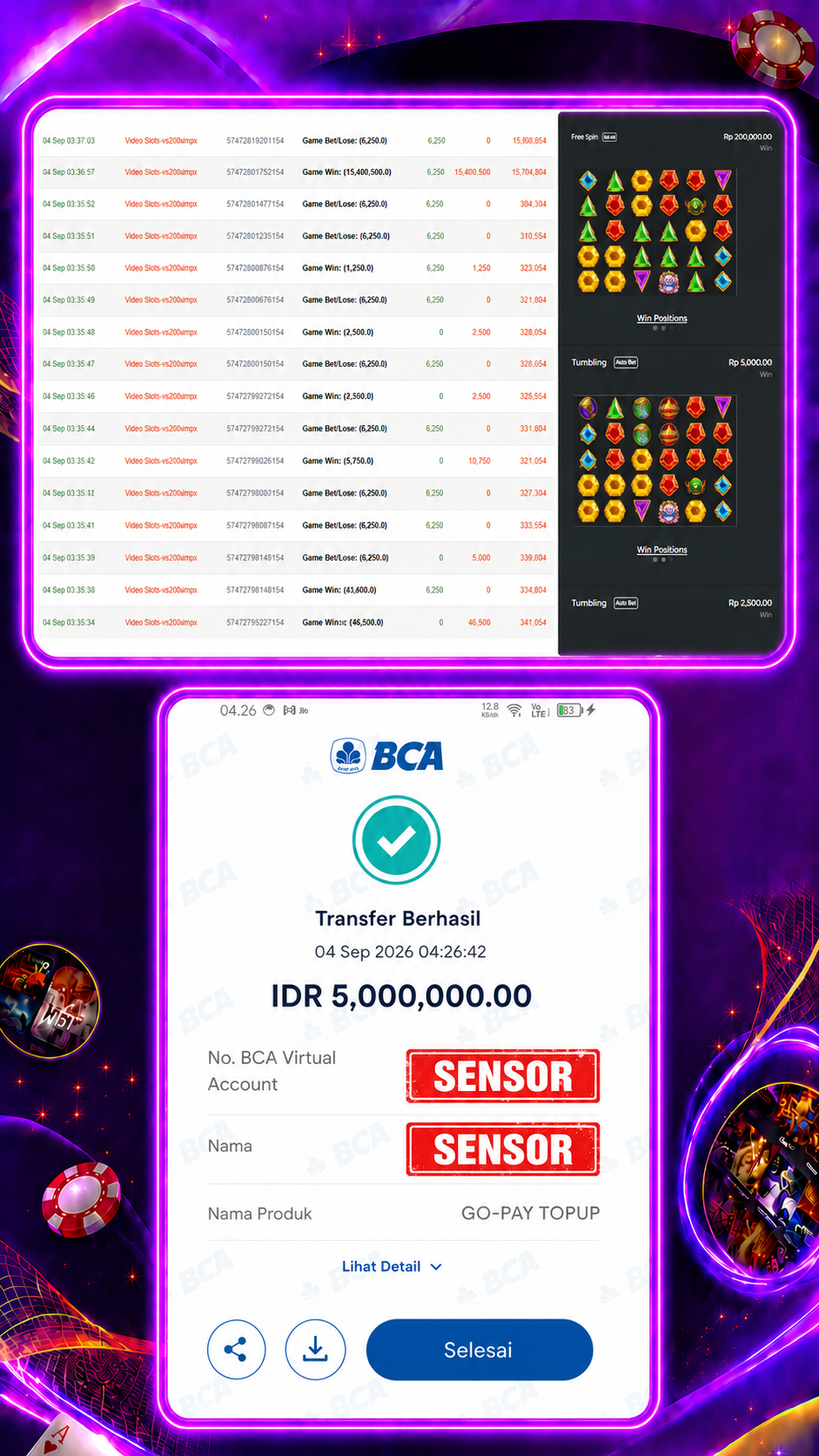 Bukti Jackpot