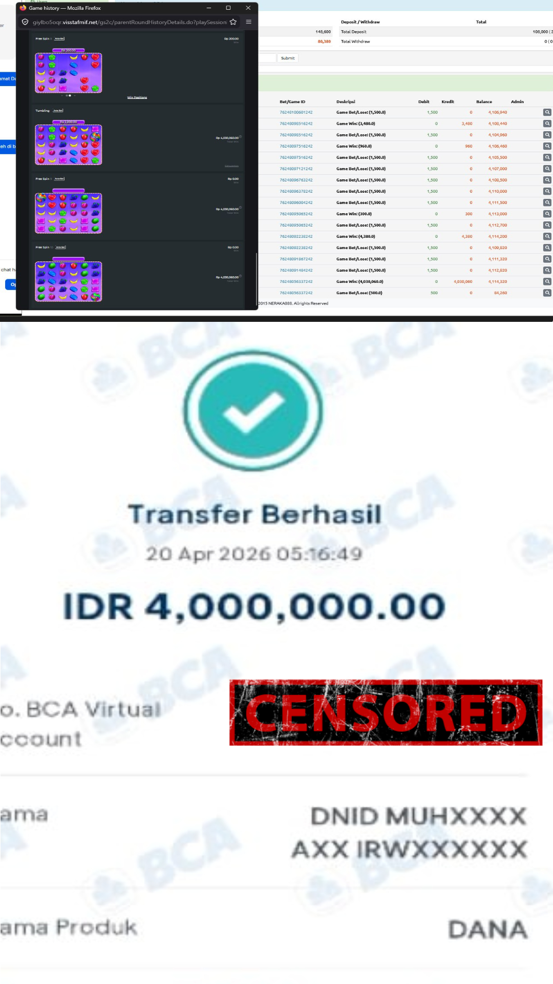 Bukti Jackpot