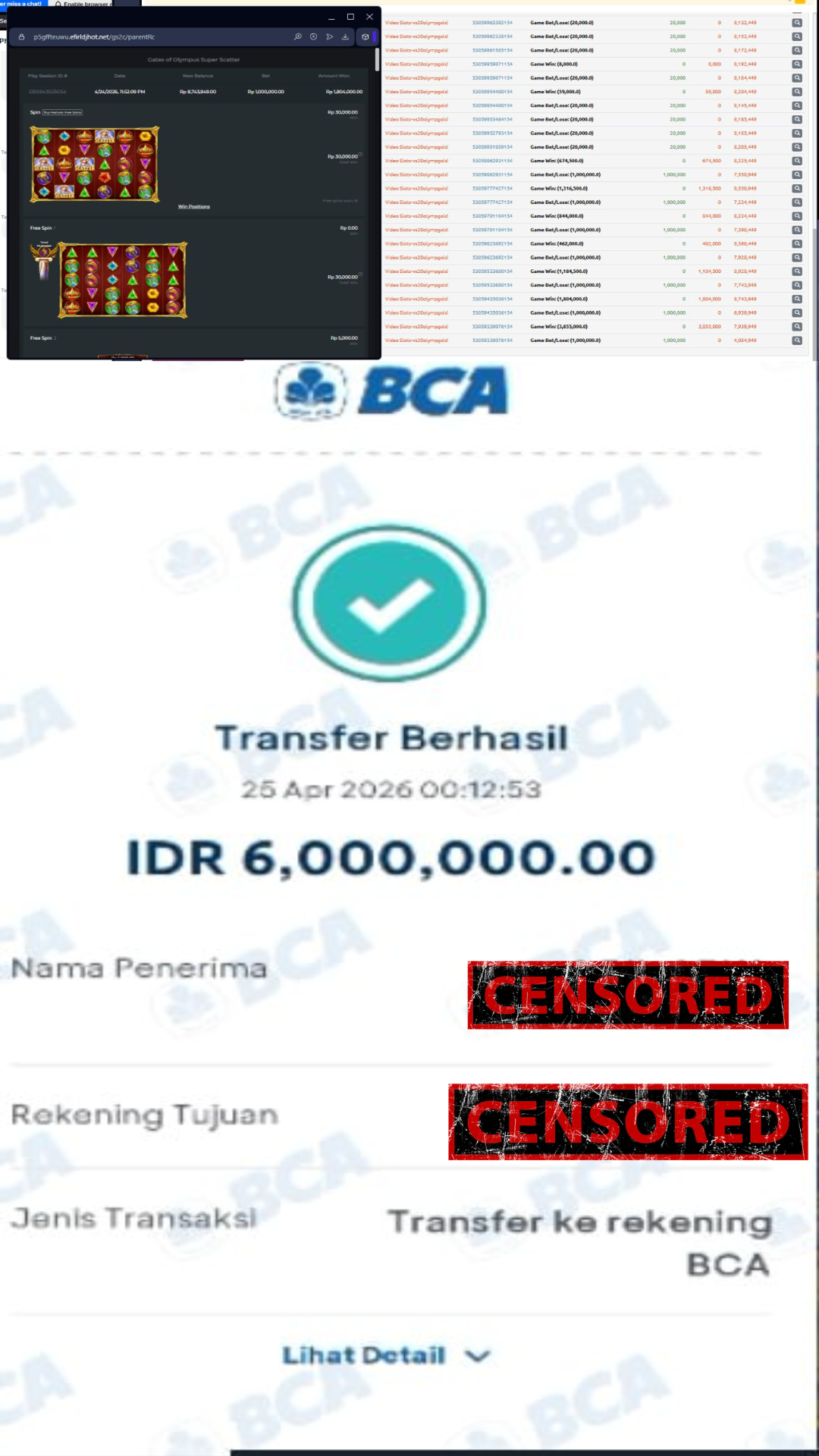 Bukti Jackpot