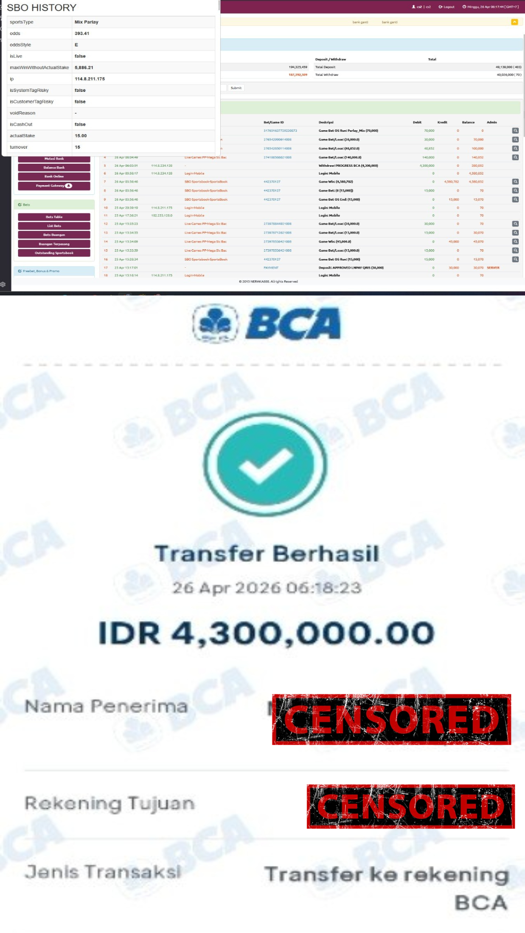 Bukti Jackpot