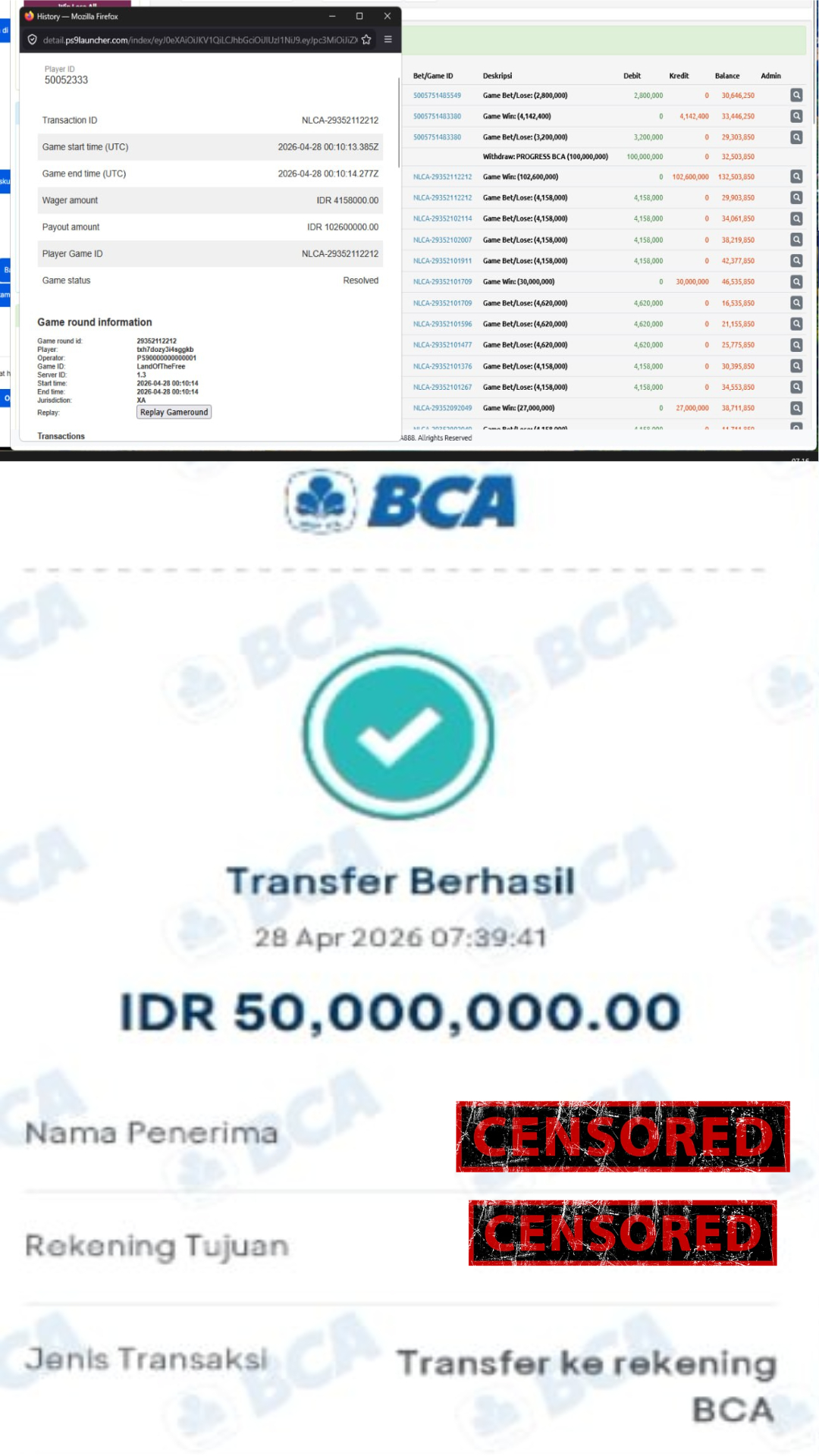 Bukti Jackpot
