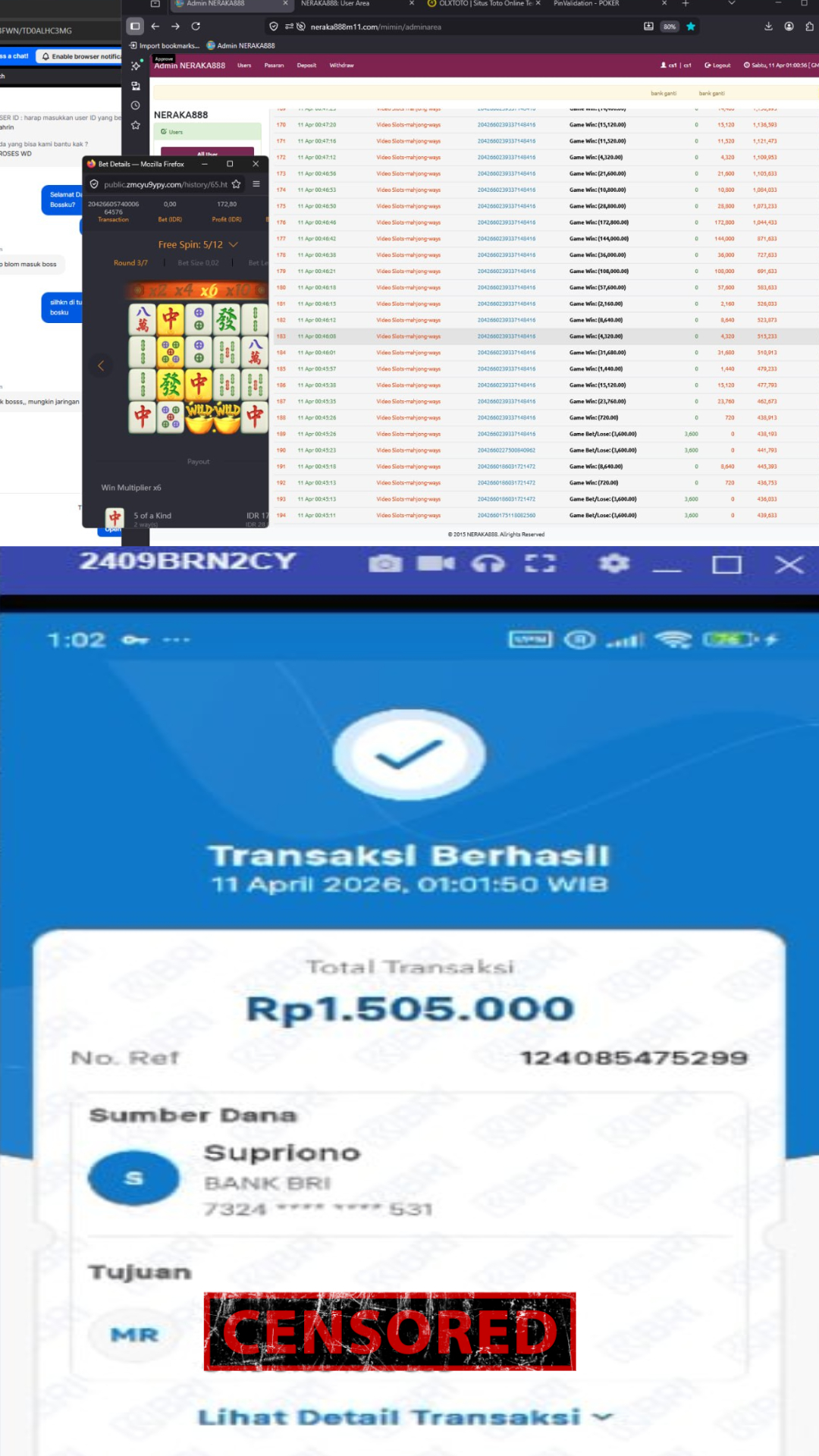 Bukti Jackpot