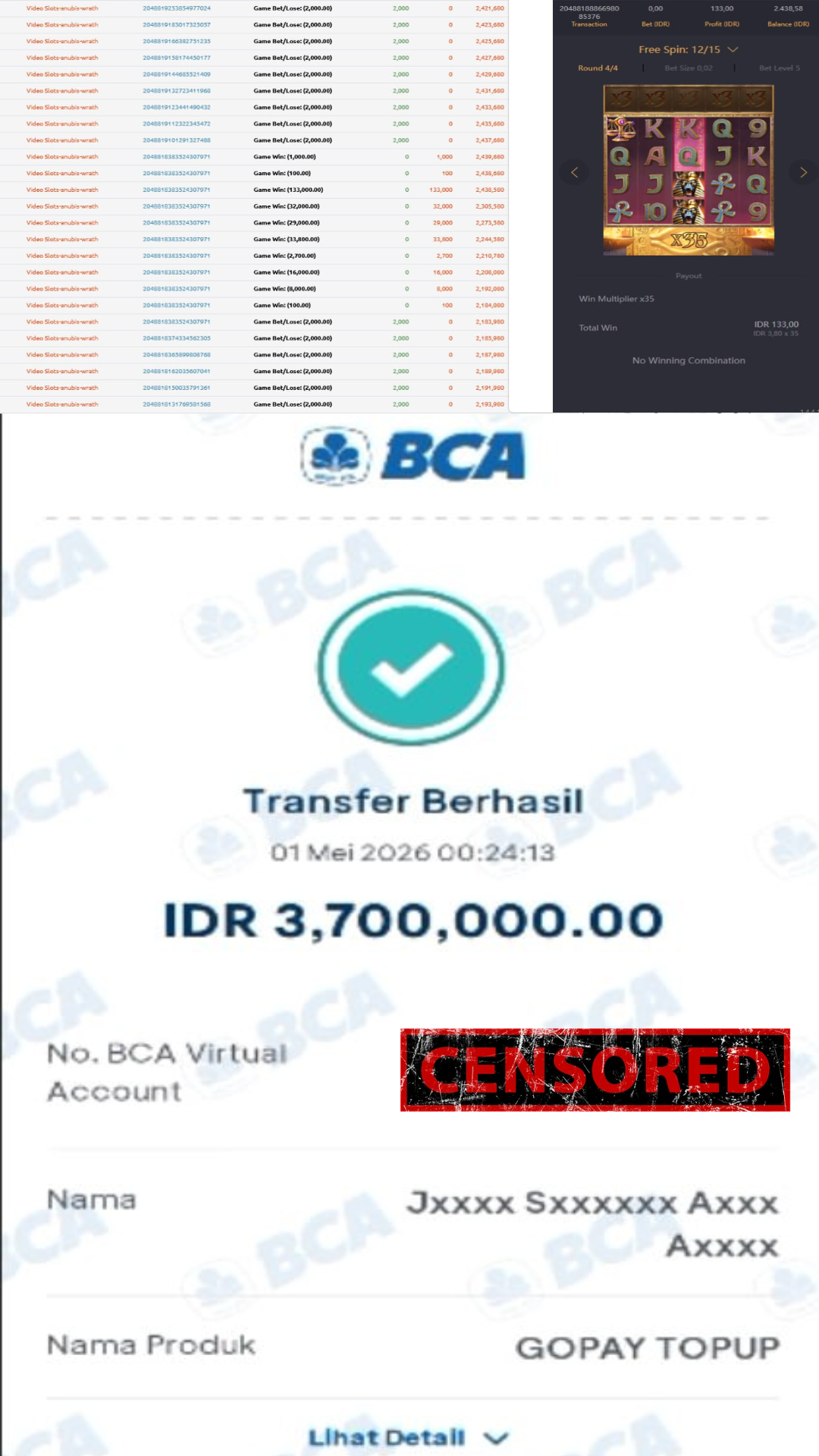 Bukti Jackpot