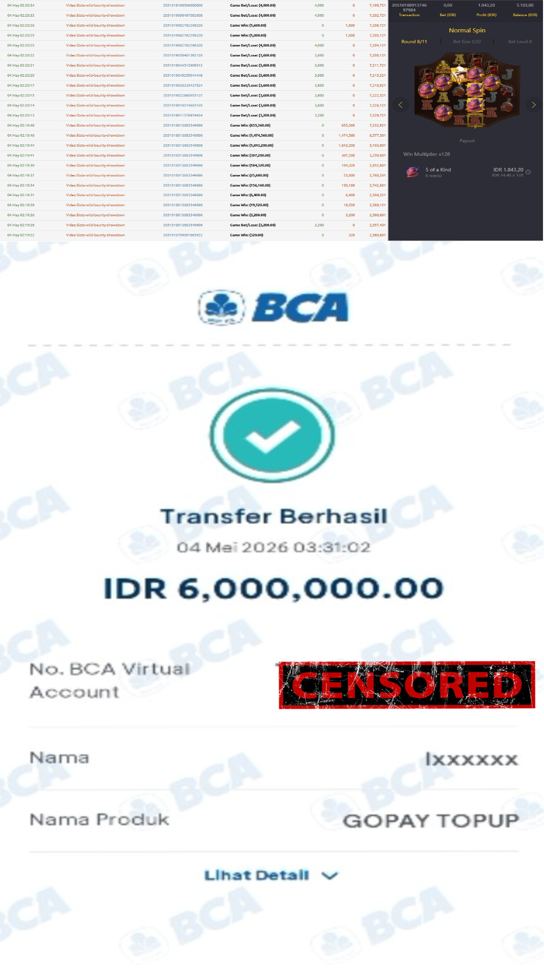 Bukti Jackpot