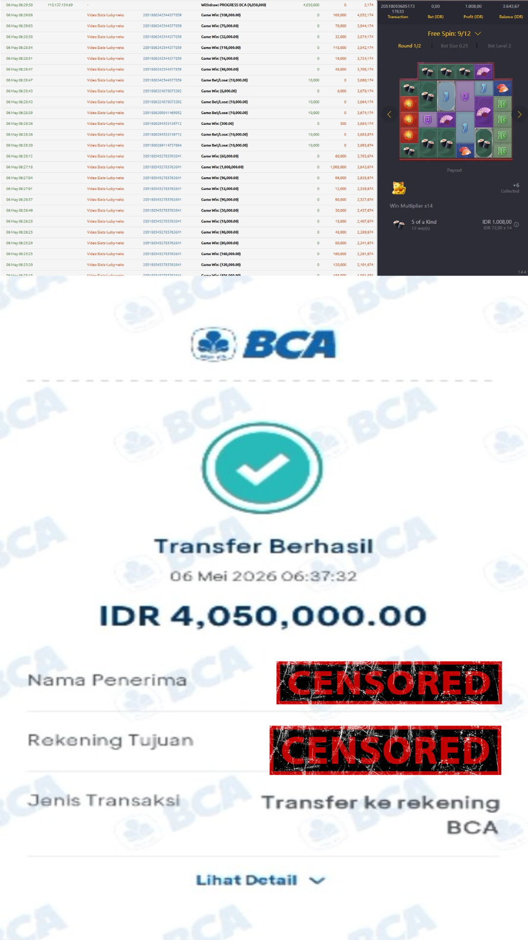 Bukti Jackpot