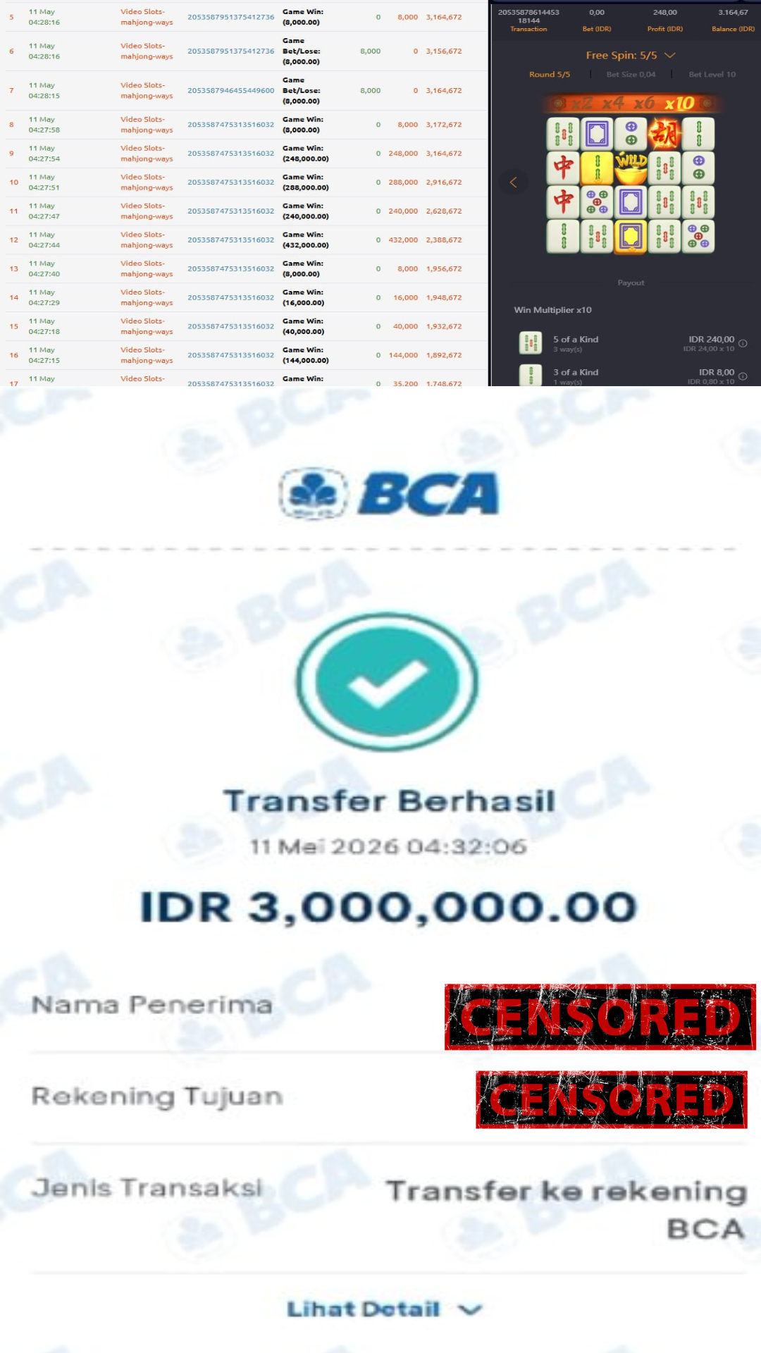 Bukti Jackpot