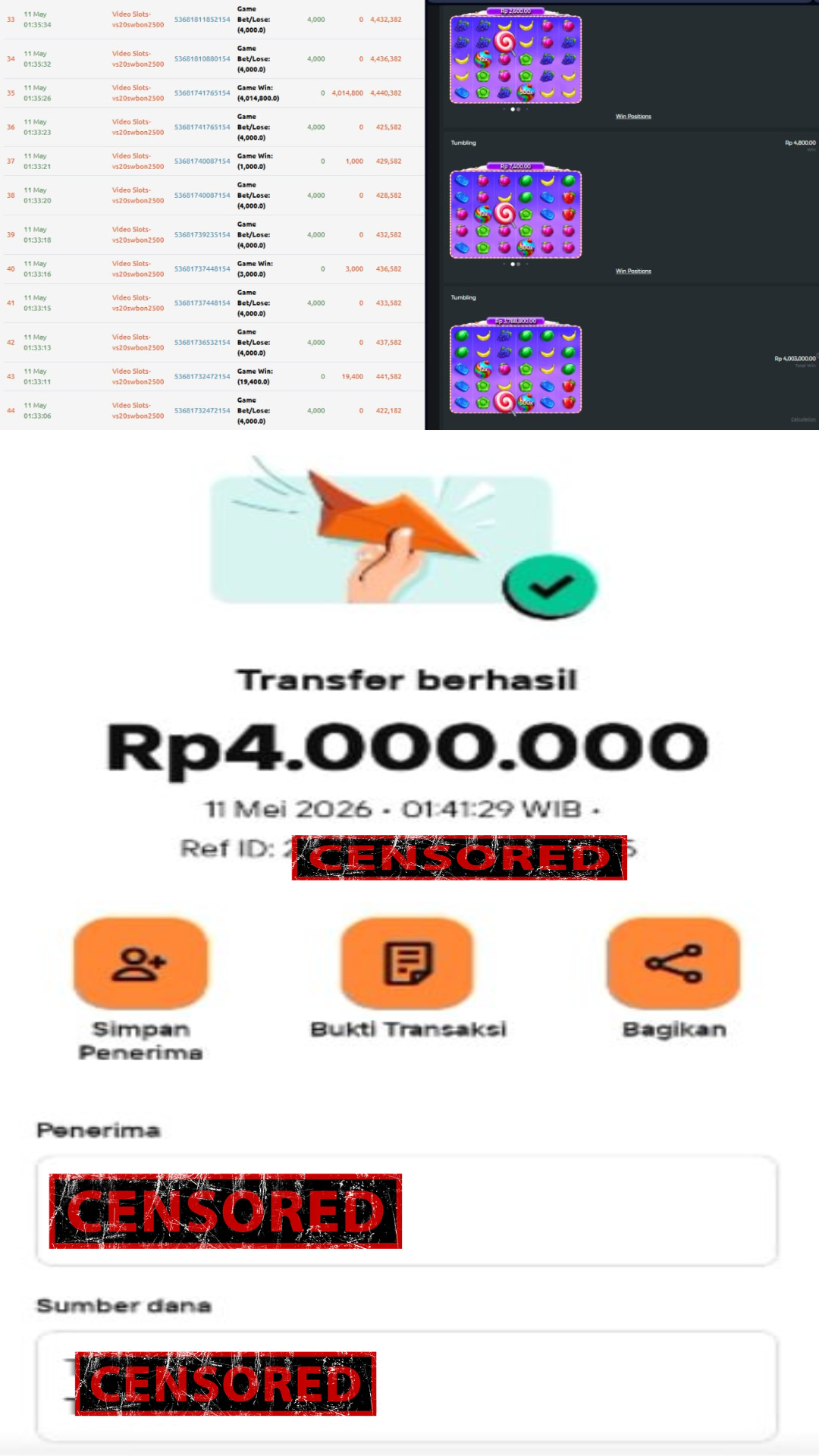 Bukti Jackpot