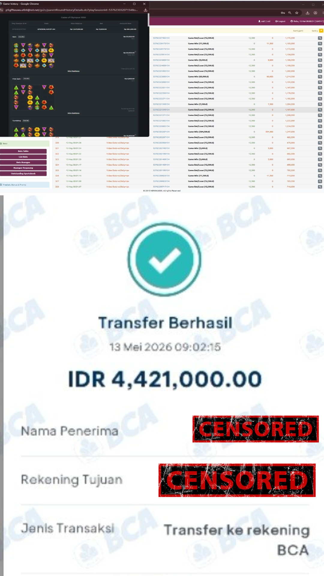 Bukti Jackpot