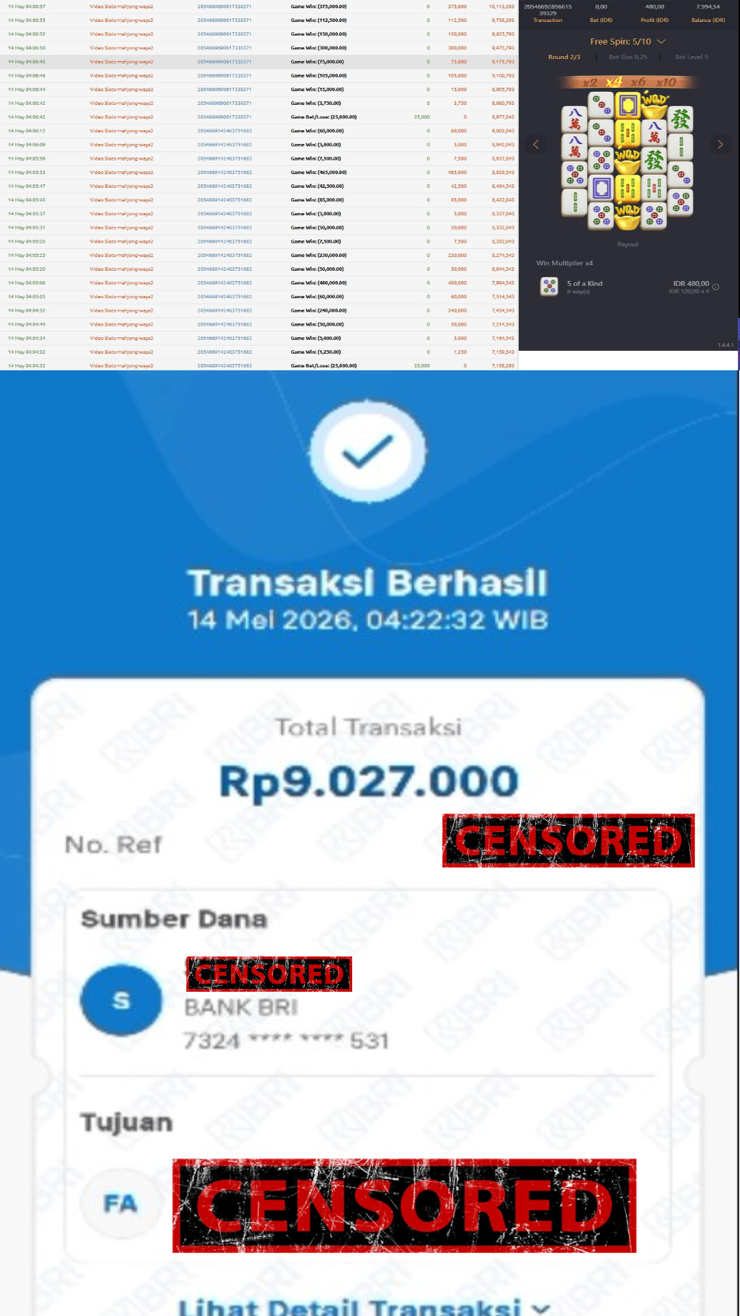 Bukti Jackpot