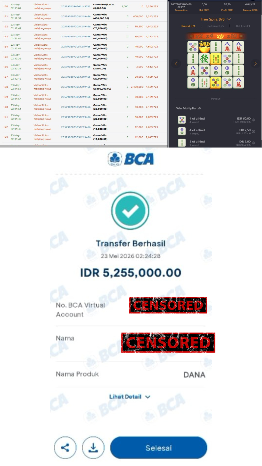 Bukti Jackpot