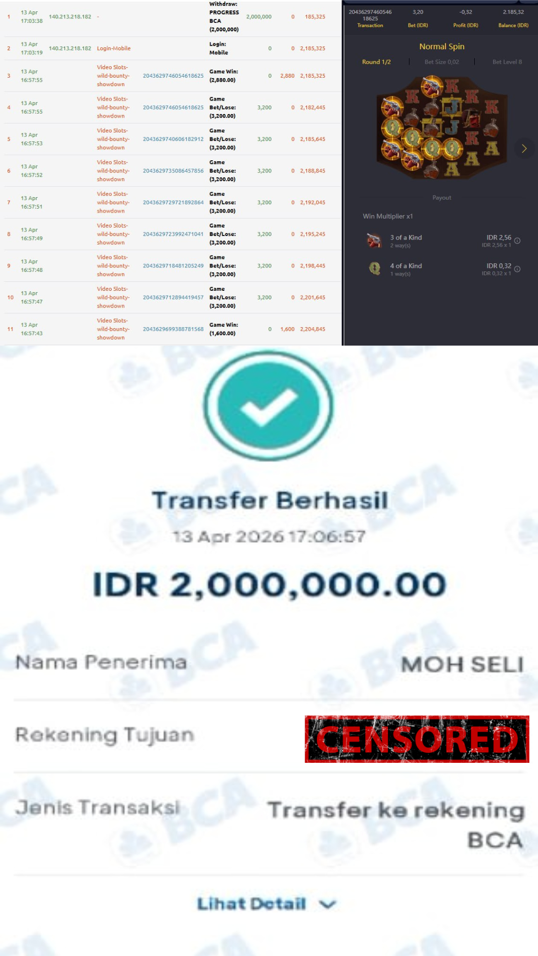 Bukti Jackpot