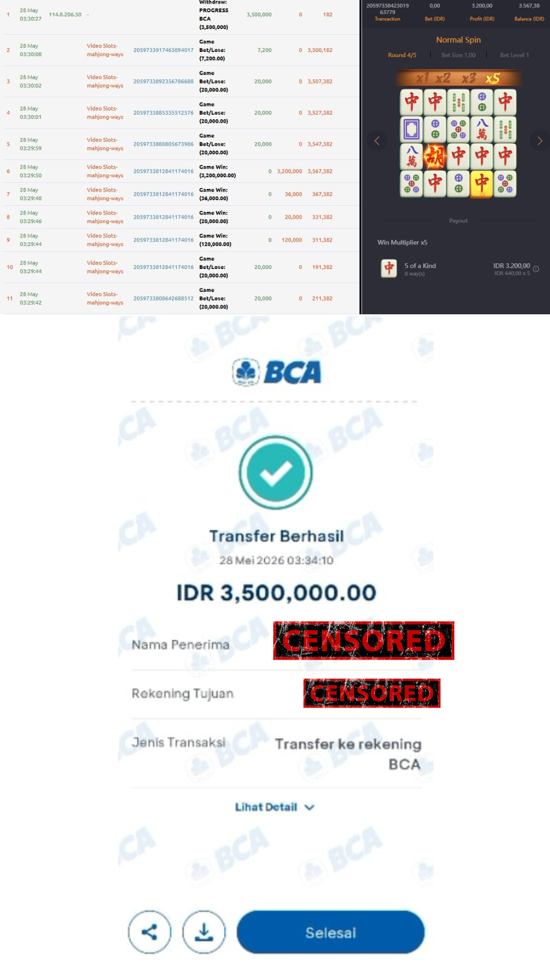 Bukti Jackpot