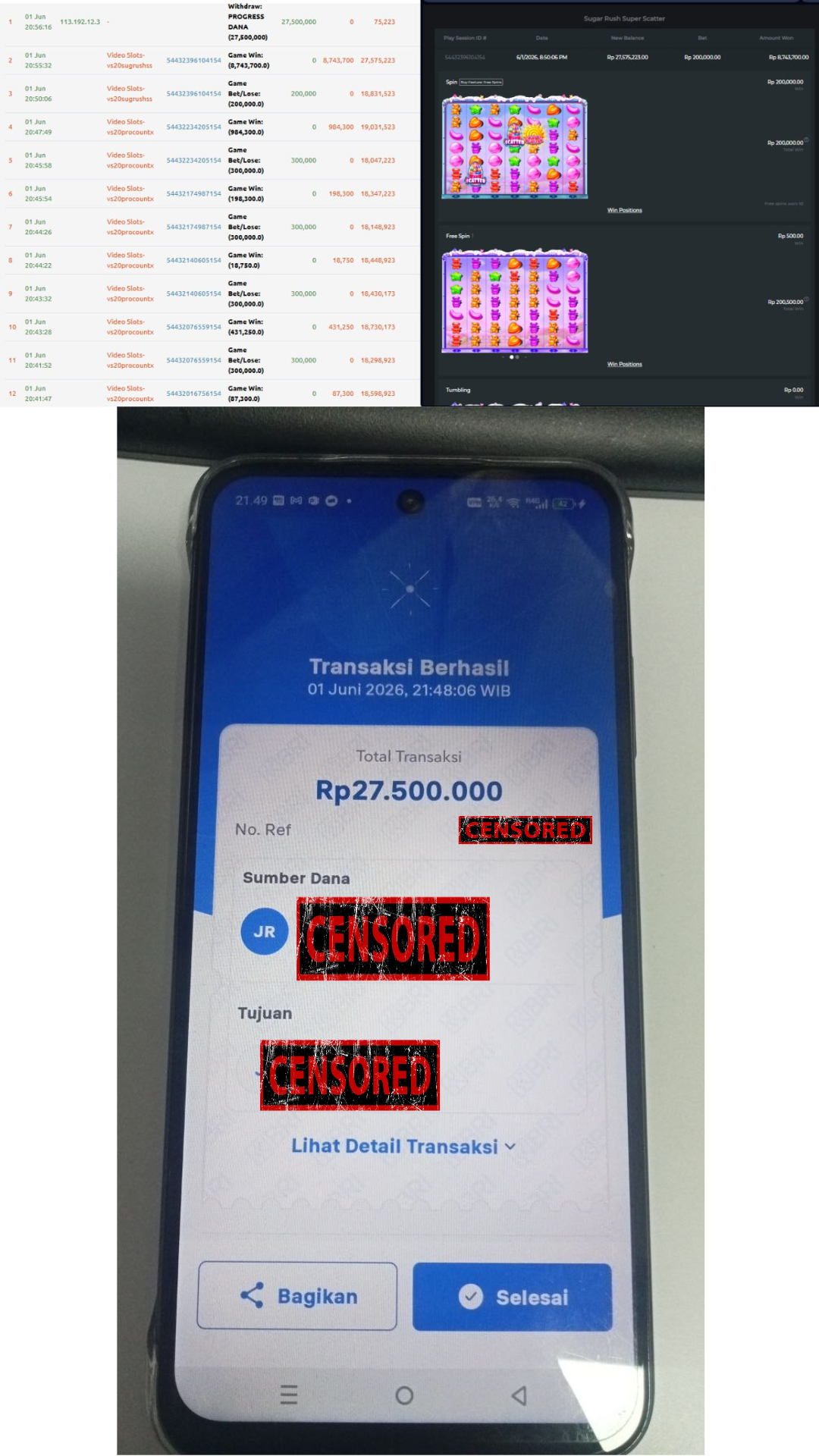 Bukti Jackpot