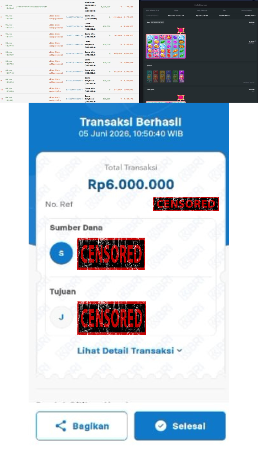 Bukti Jackpot