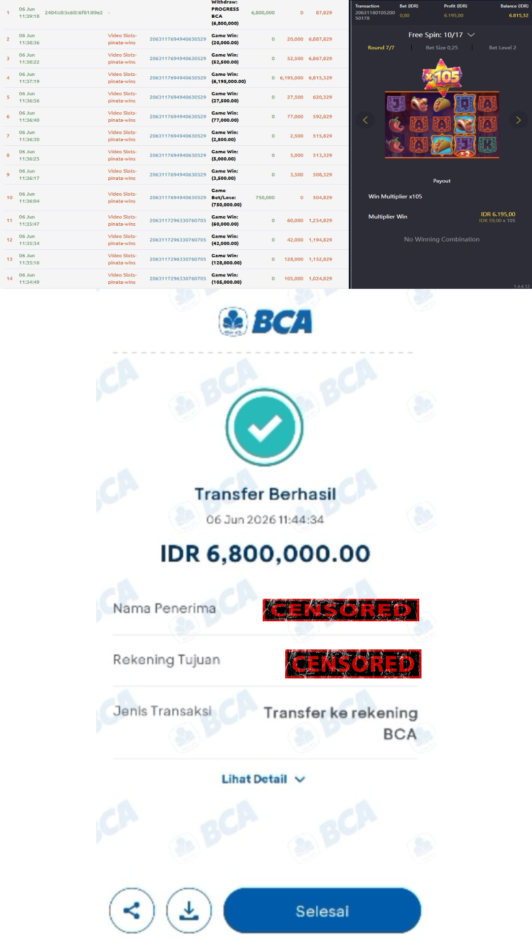 Bukti Jackpot