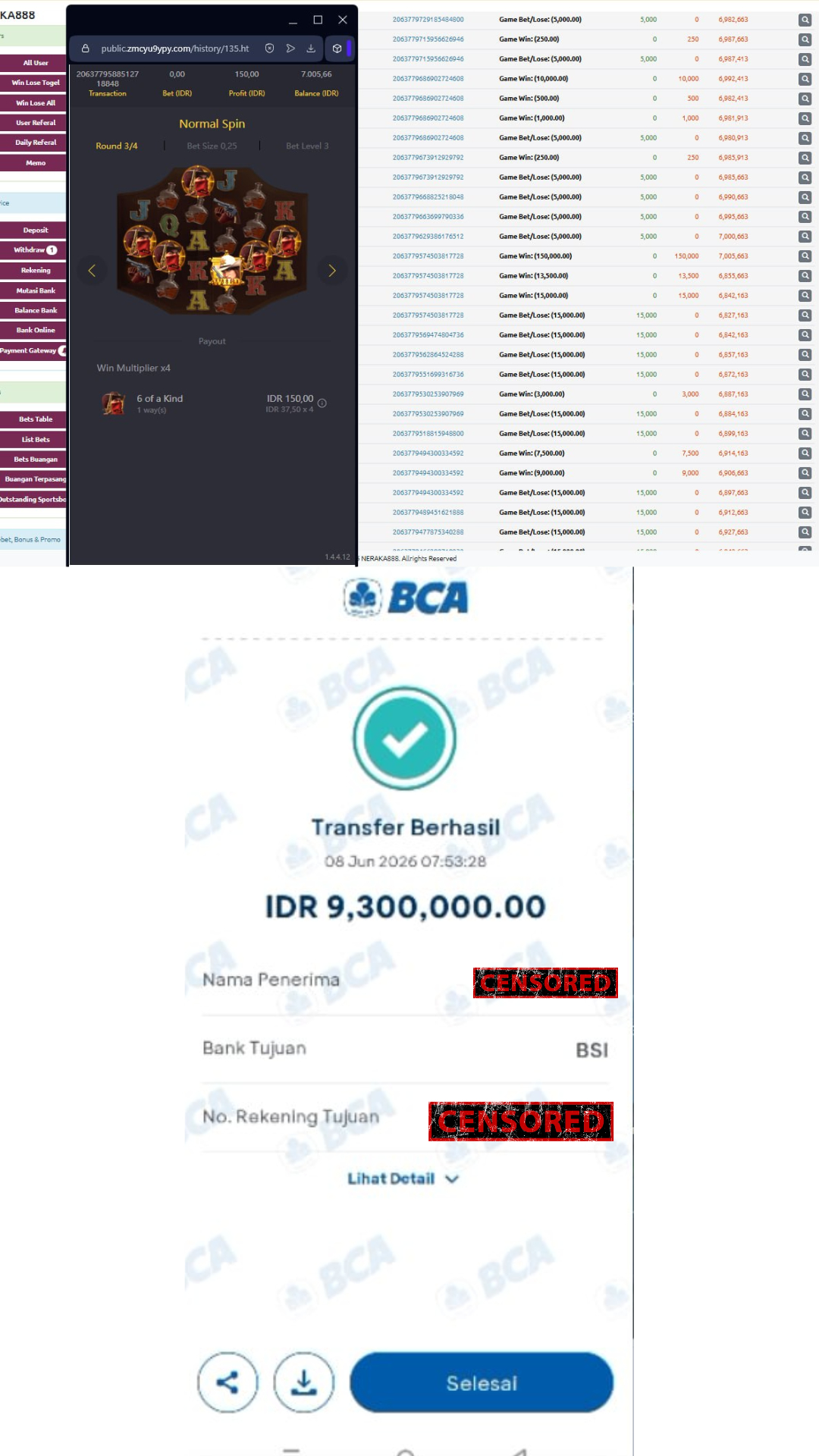 Bukti Jackpot