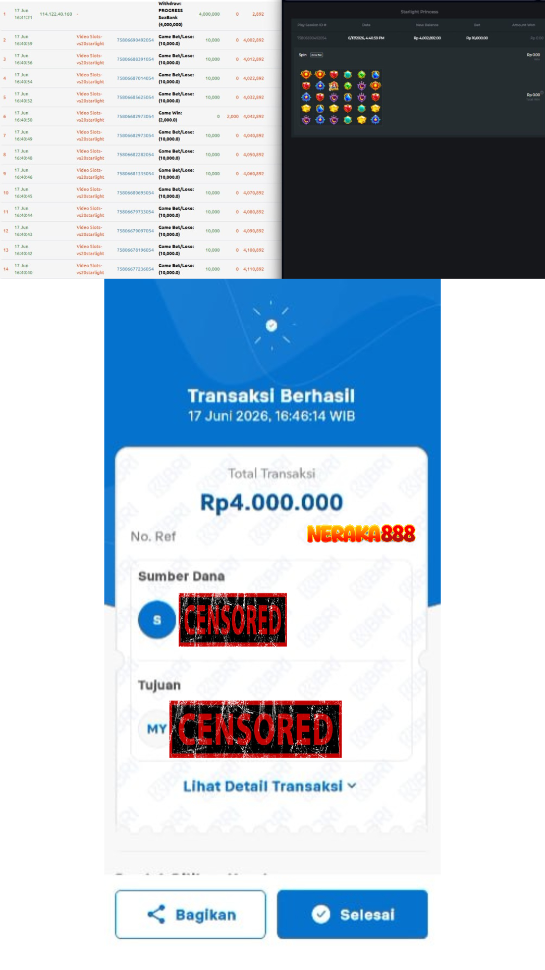 Bukti Jackpot