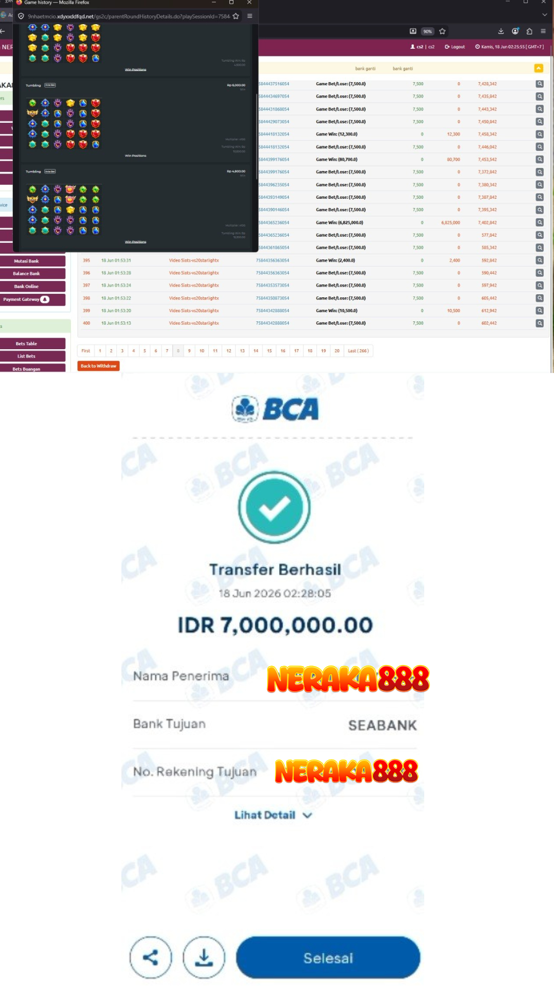 Bukti Jackpot