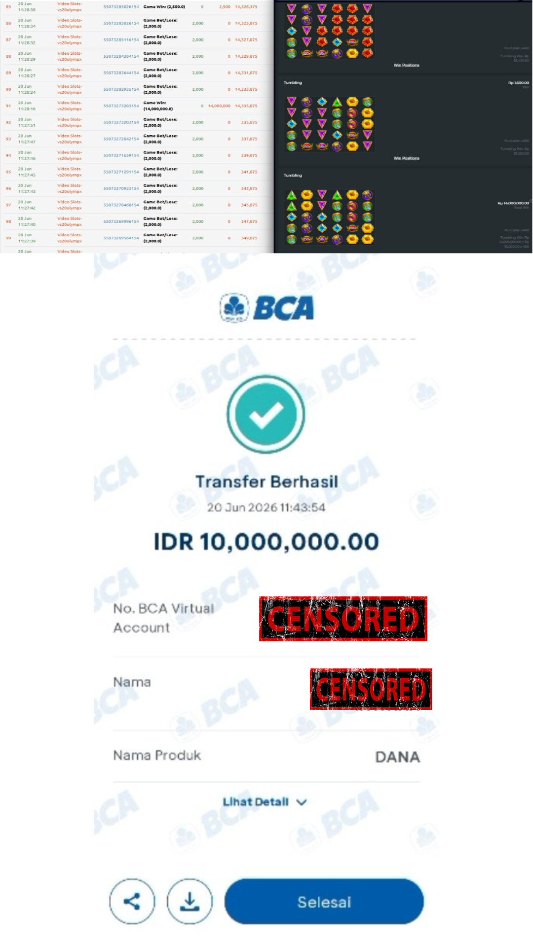 Bukti Jackpot