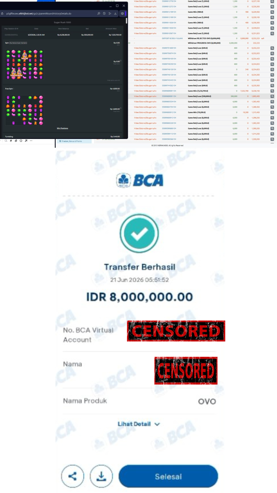 Bukti Jackpot